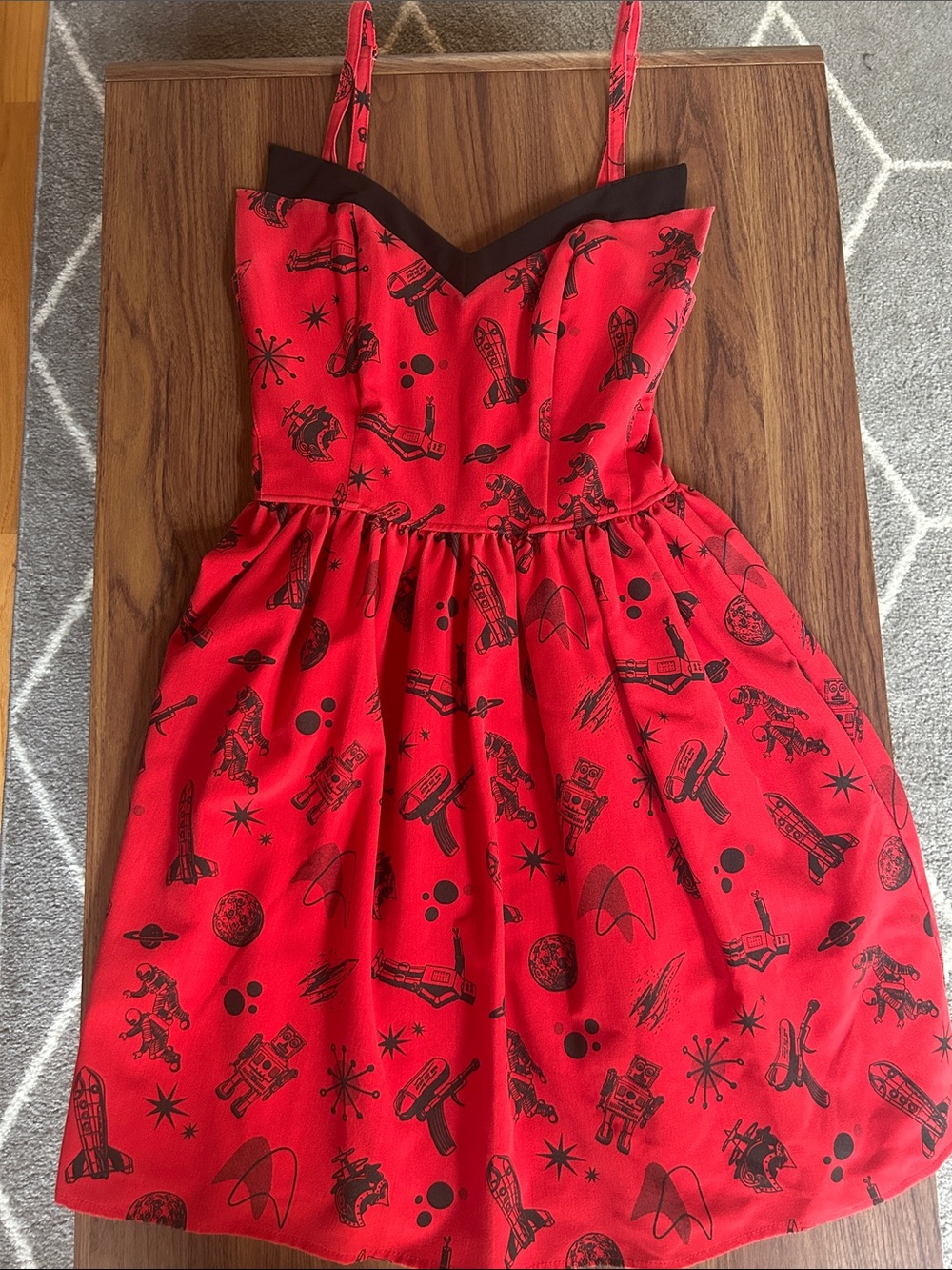 Rock Steady ModCloth Space sci-fi dress size small